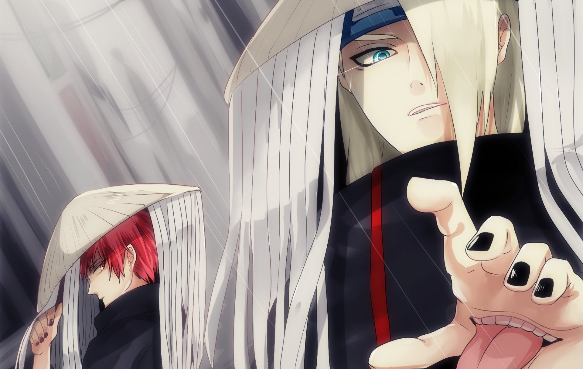 naruto deidara sasori blick hand zunge