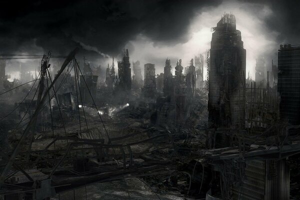 The apocalypse, during which the city was destroyed