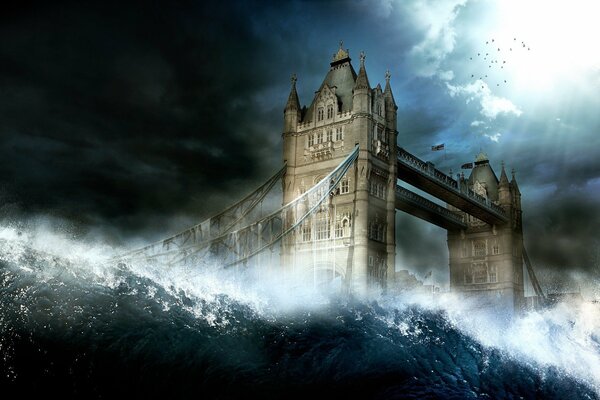 Londyn obmywa gigantyczna fala
