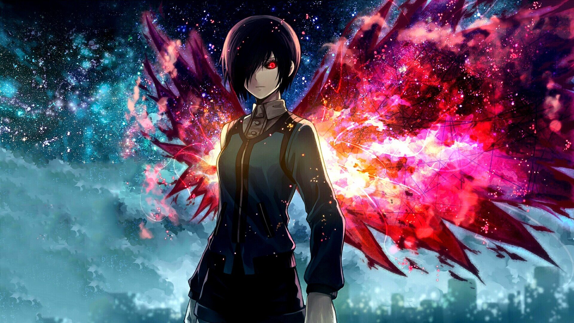 anime arte tokyo ghoul tokyo ghoul kirishima touka