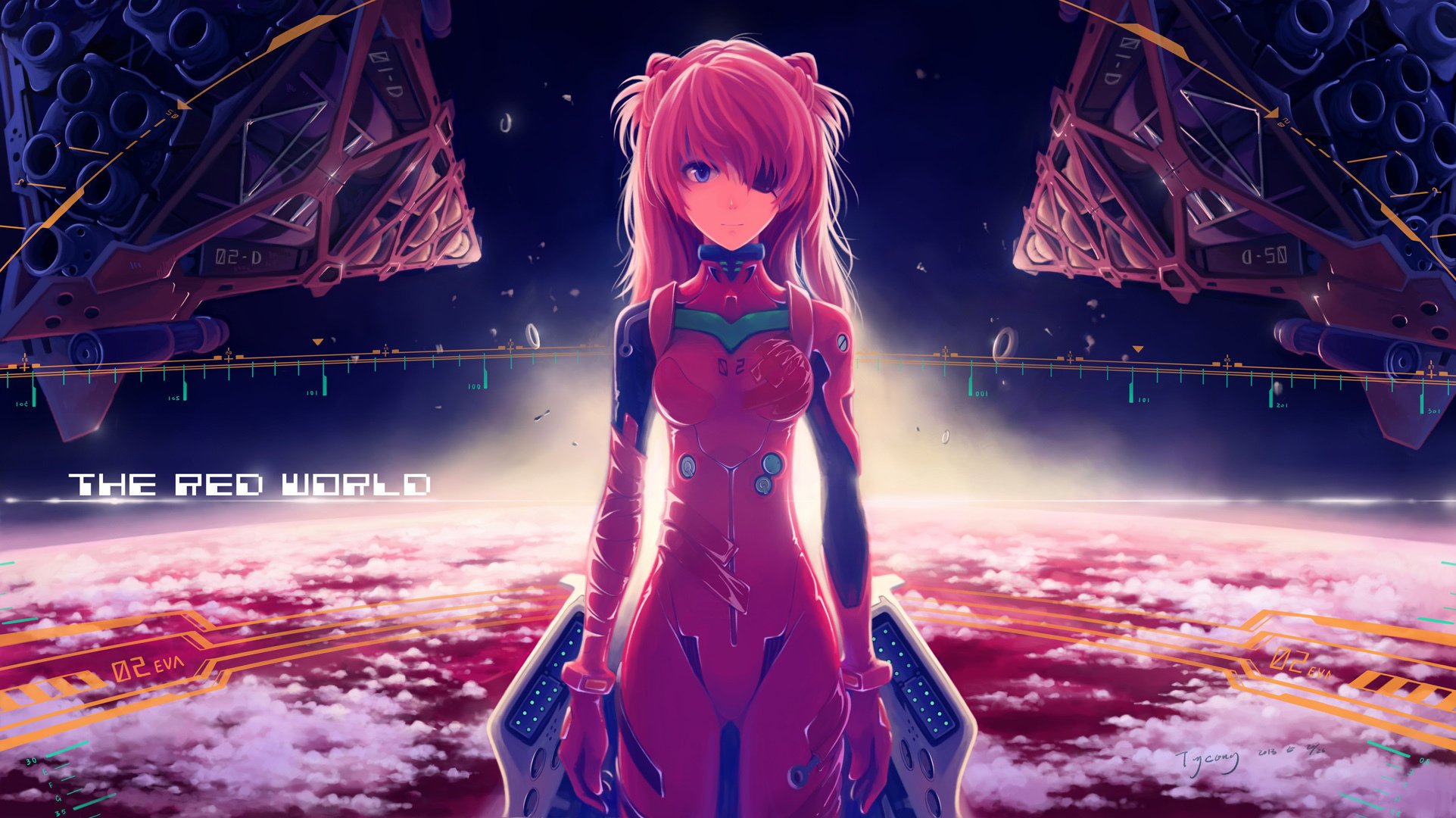 blaue augen augenklappe neon genesis evangelion evangelion asuka langley asuka