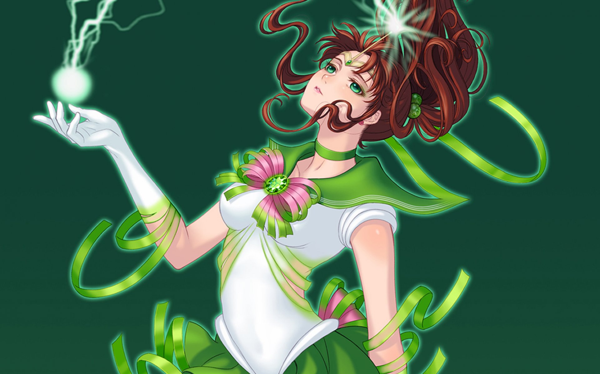 bishoujo senshi sailor moon sailor jupiter film makoto fille foudre forme vert