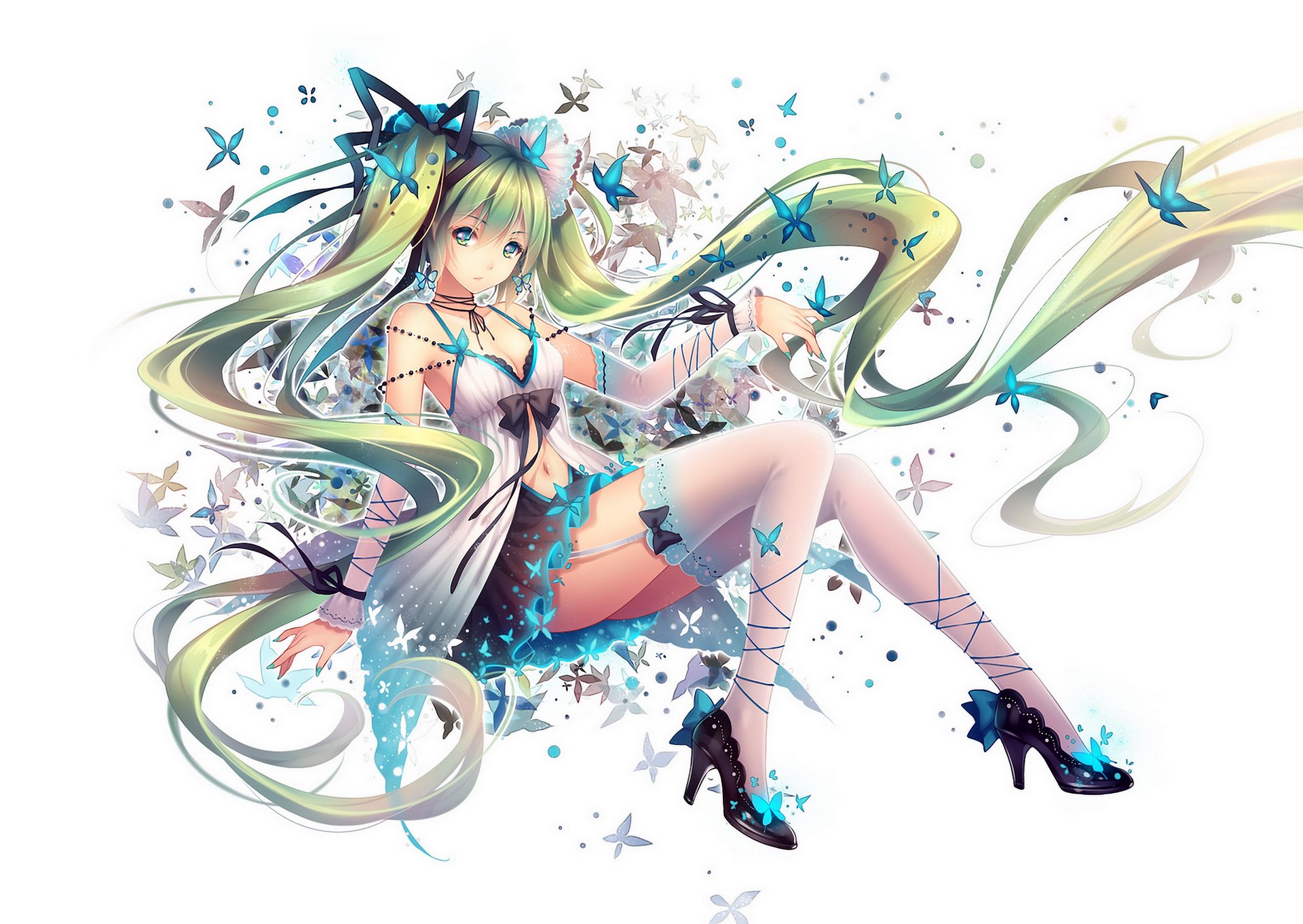 art tide tidsean hatsune miku vocaloid fille anime