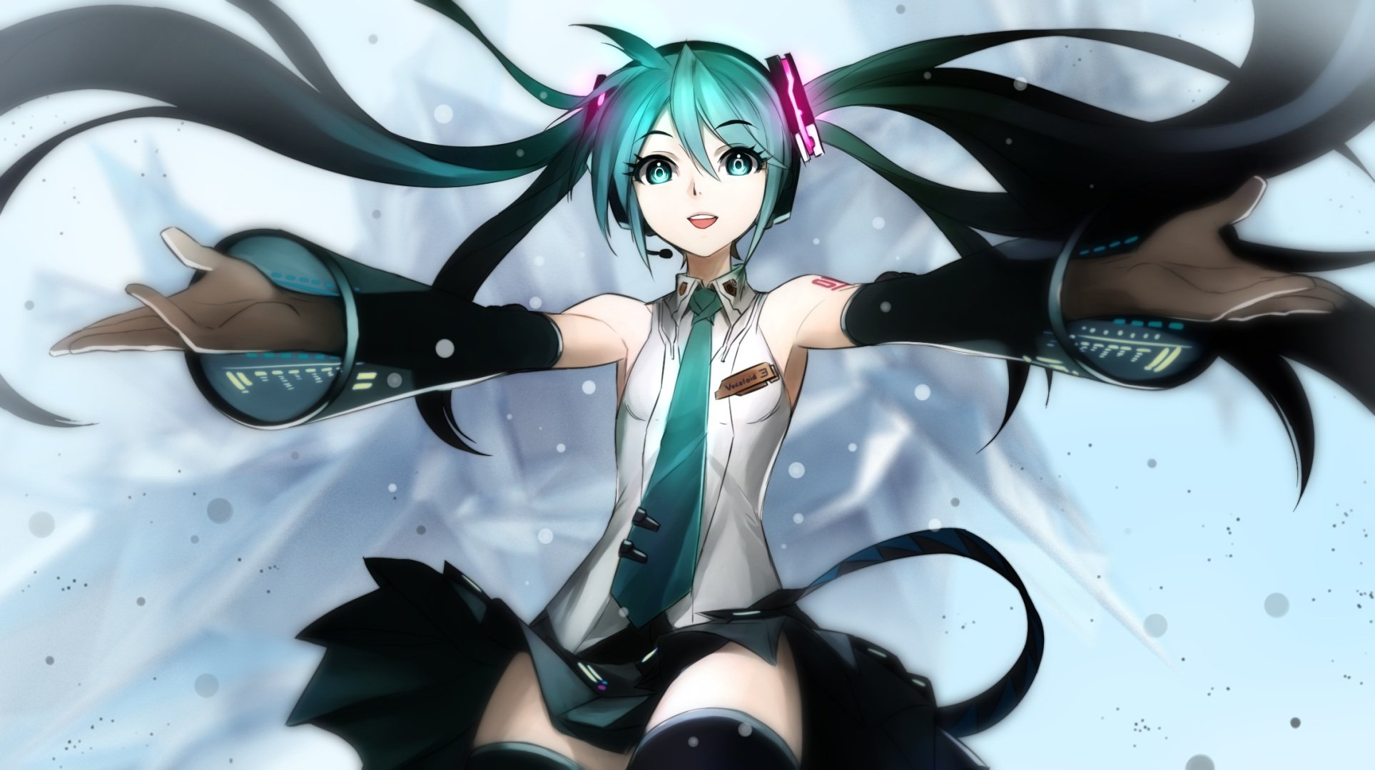 arte kriss sison vocaloid hatsune miku ragazza mani microfono vocaloid forma