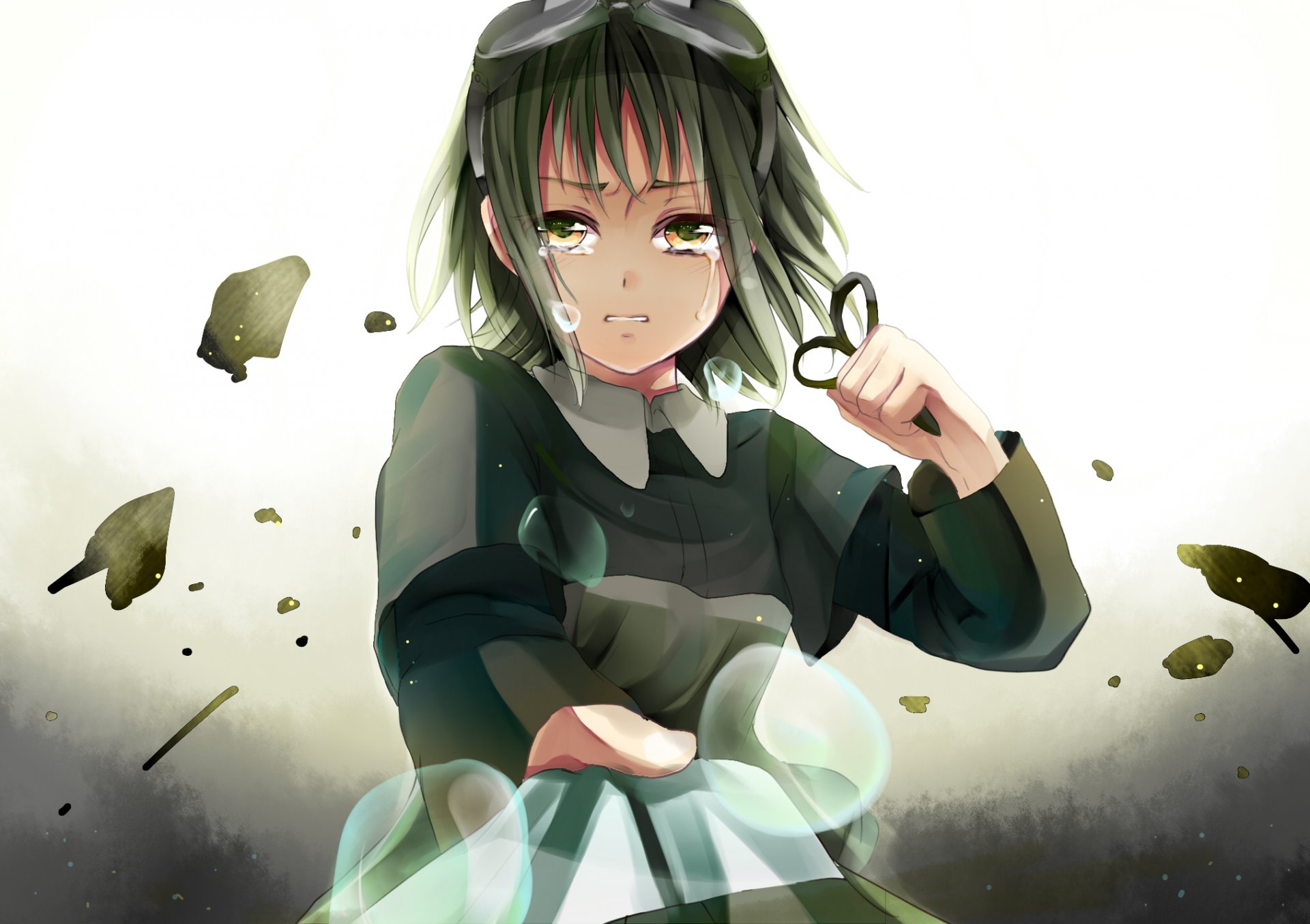 art kurabayashi vocaloid gumi girl tears vocaloid scissor