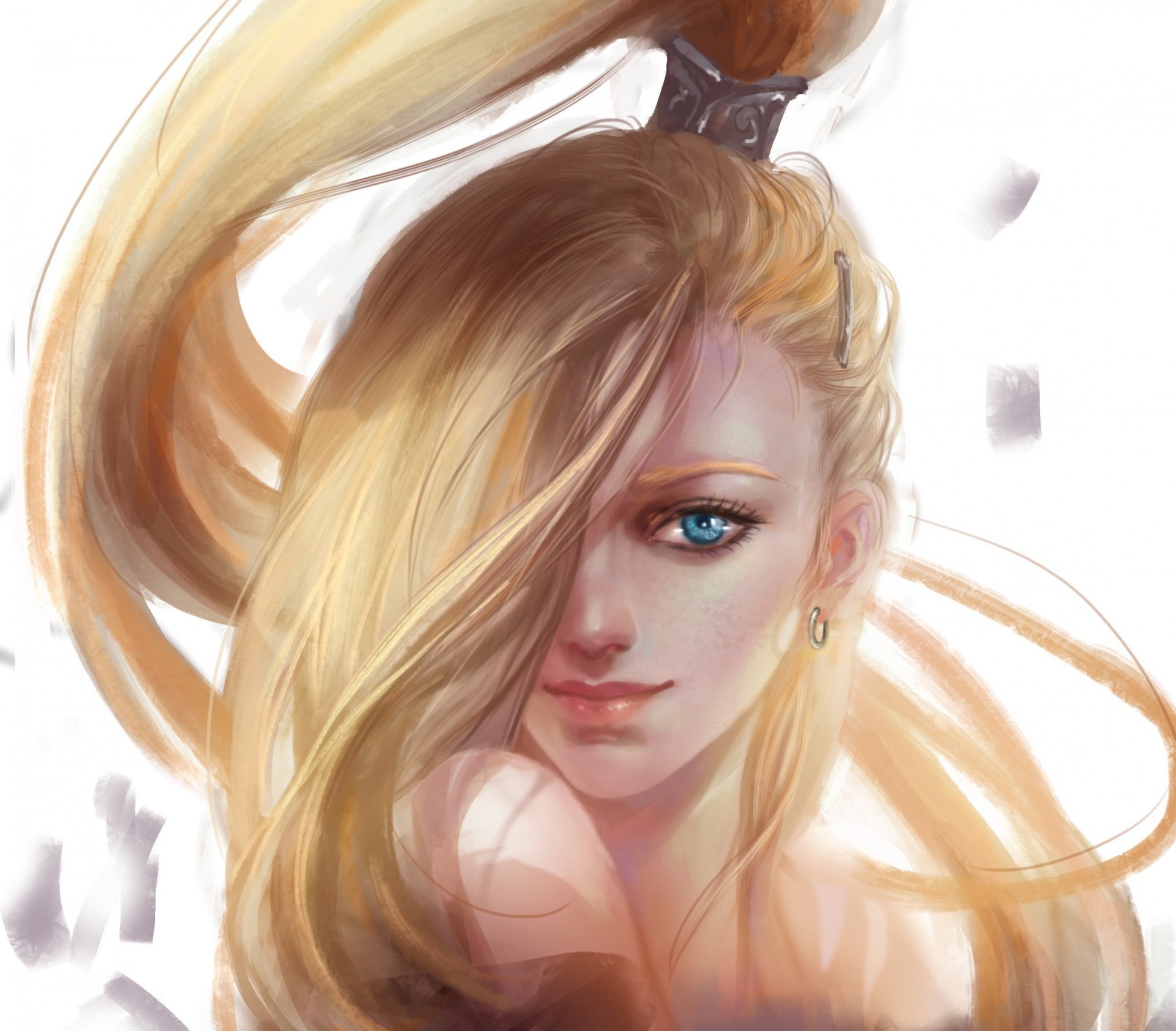 art rikamello naruto fille yamanaka ino queue visage