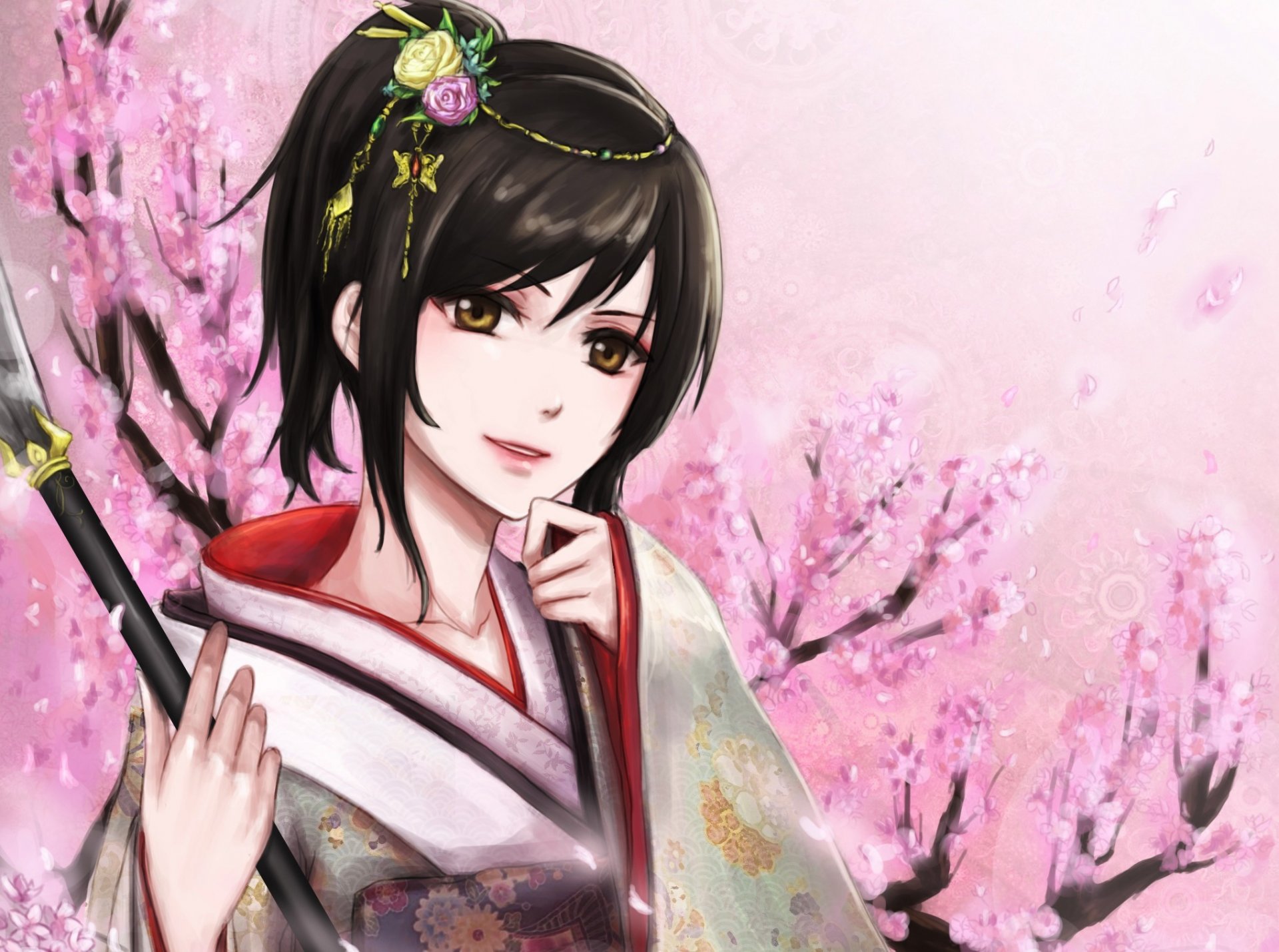 gintama shimura tae girl sakura kimono