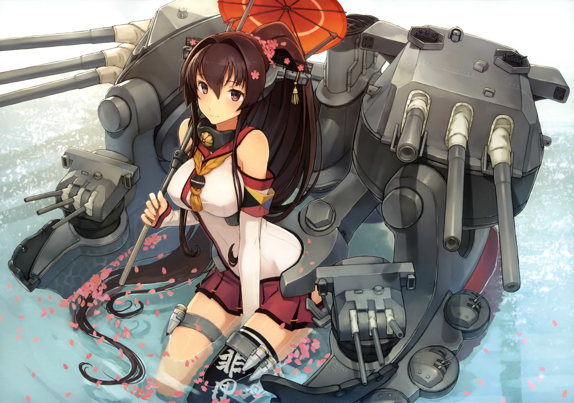 art mars collection kantai yamato super cuirassé robot fille parapluie