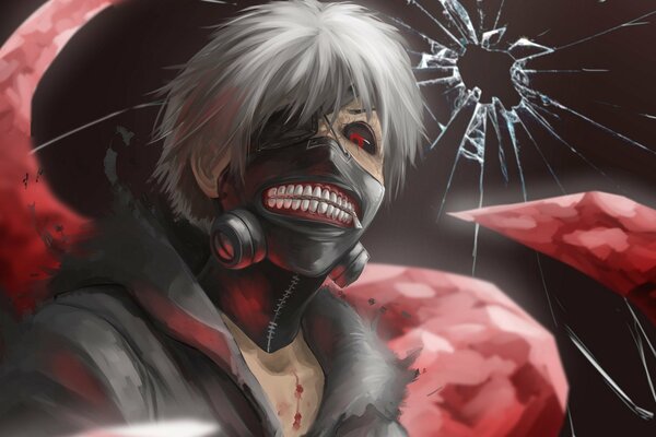 Art anime Tokyo Ghoul Kaneki