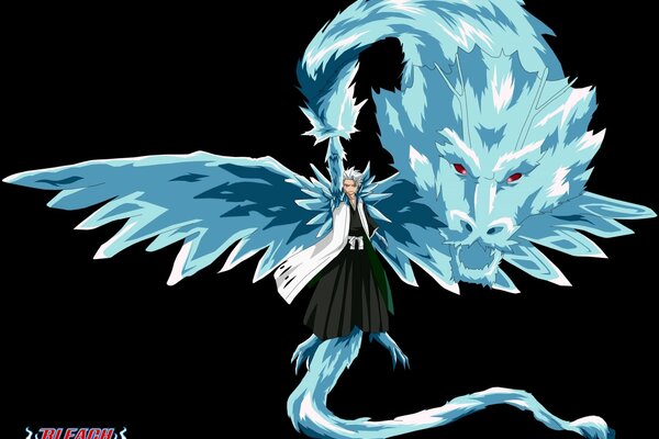 The Ice dragon spread its wings before the fight