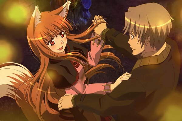 Fox chica con anime novio