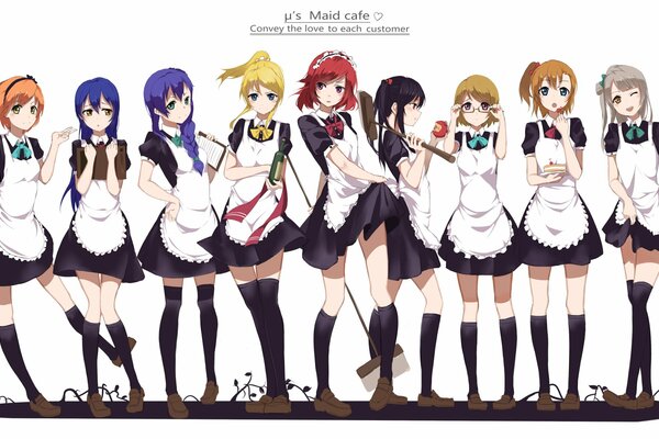 Image anime filles en uniforme