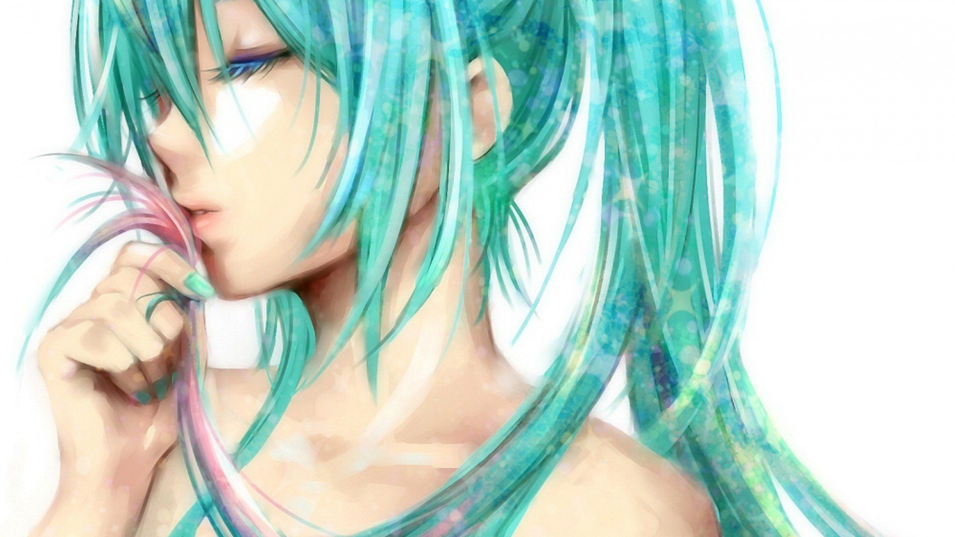 hatsune miku anime girl long hair vocaloid