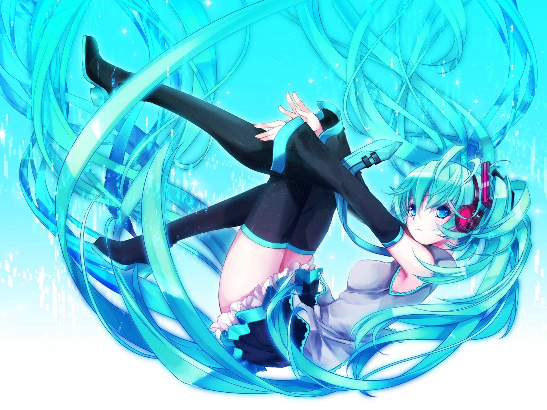 art yuki kira vocaloid hatsune miku fille vocaloid casque chute