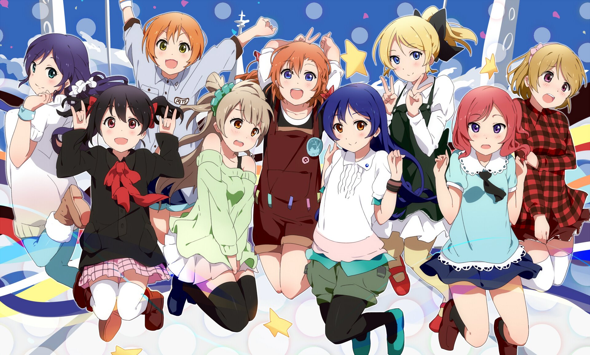 love live school idol project yazawa nico nishikino maki minami kotori kousaka honoka sonoda umi hoshizora rin koizumi hanayo toujou nozomi ogipote