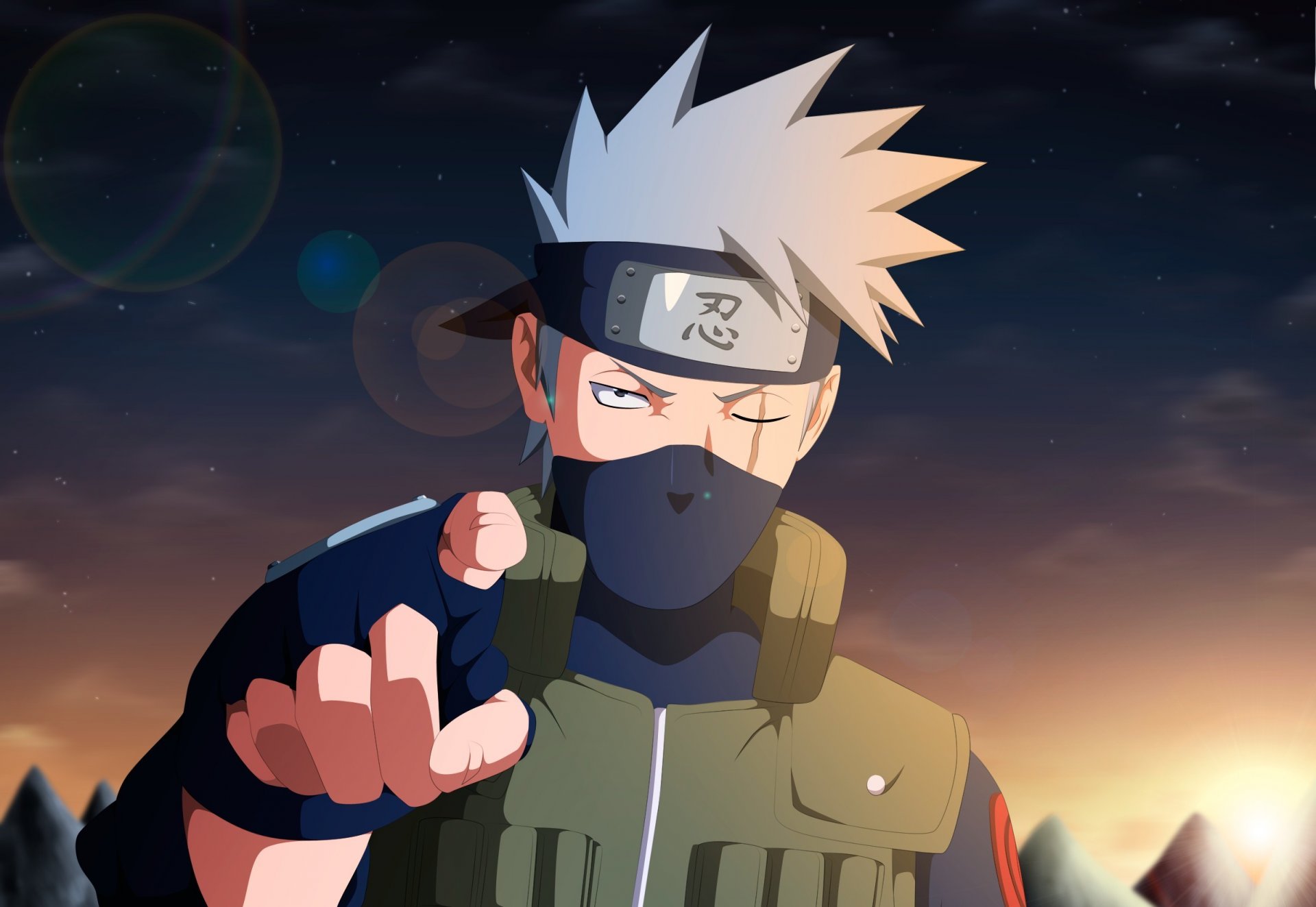 naruto kakashi hatake junin guerre ninja cicatrice hitayate symbole de l union shinobi pointant ninja en colère guerre 4 ninja gilet guerre shinobi guerre anime manga hatake kakashi