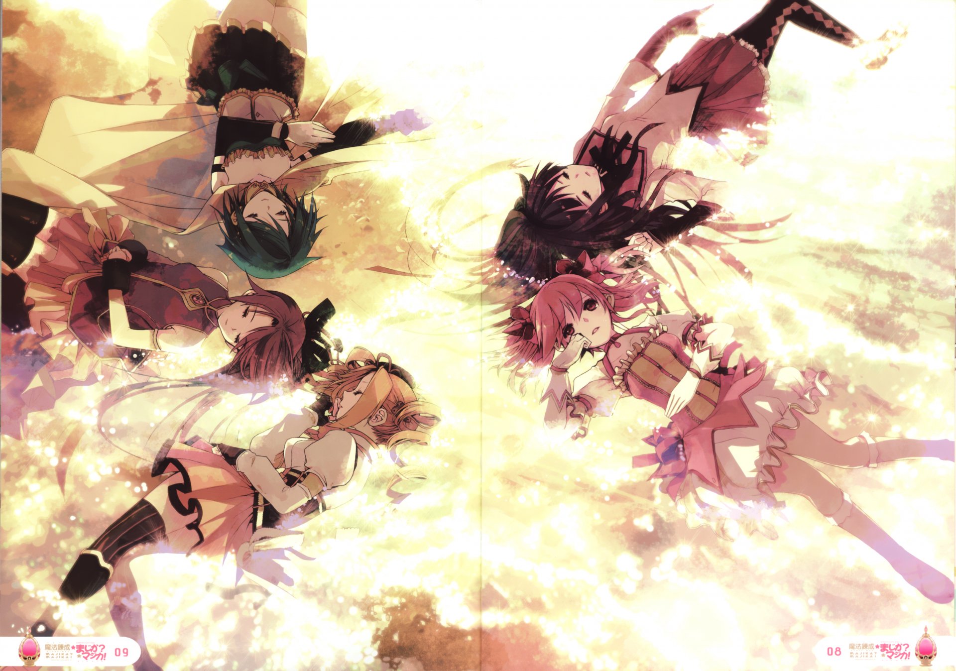 anime mahou shoujo madoka magica girls art