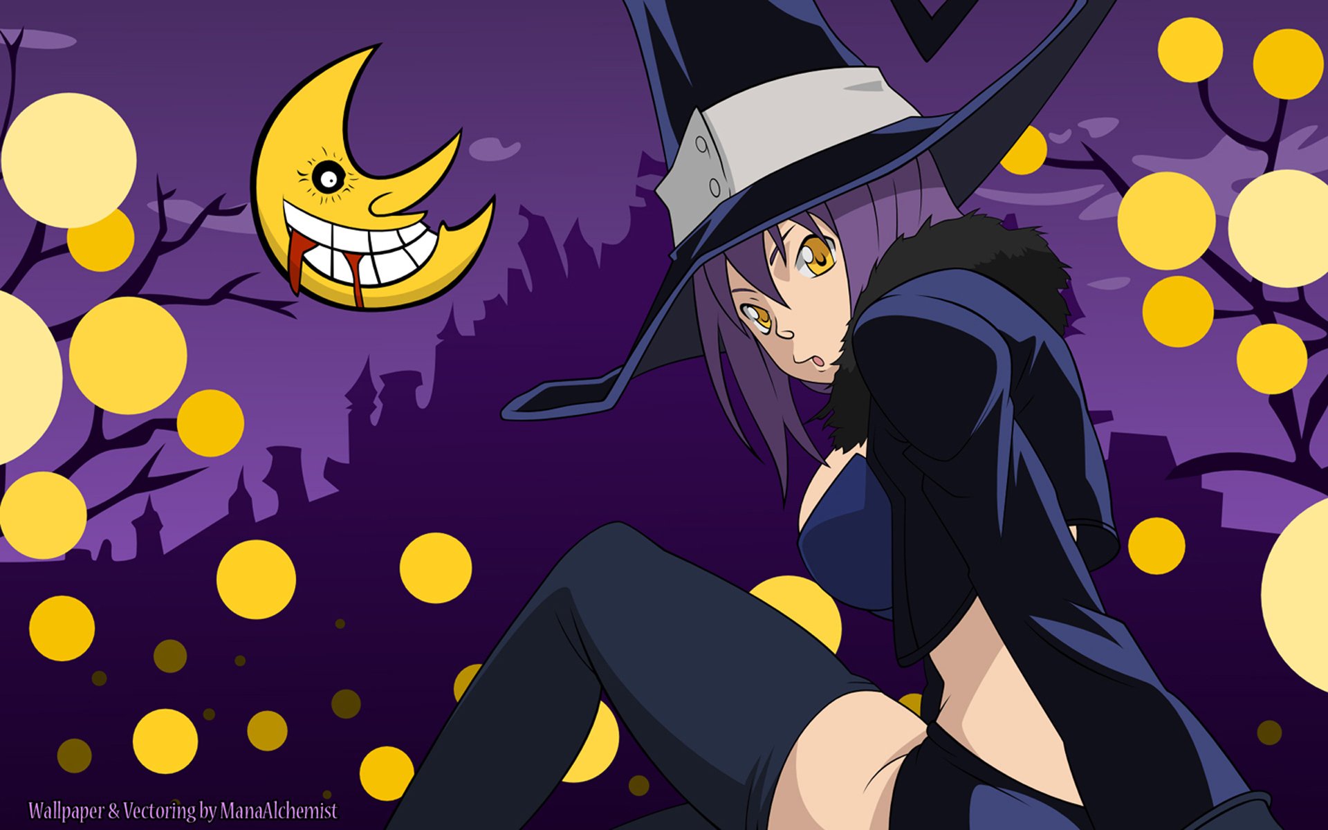 аниме soul eater пожиратель душ блэр шляпа