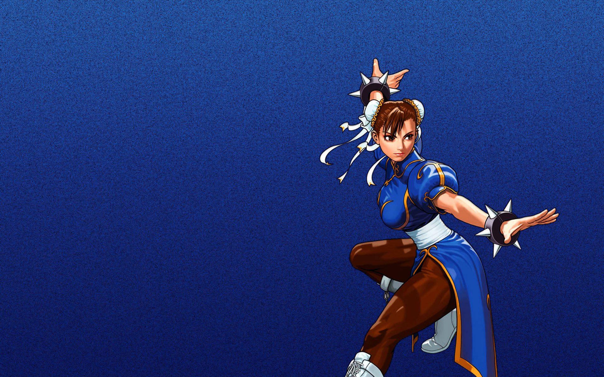 treet fighter combattente di strada ragazza chun li blu