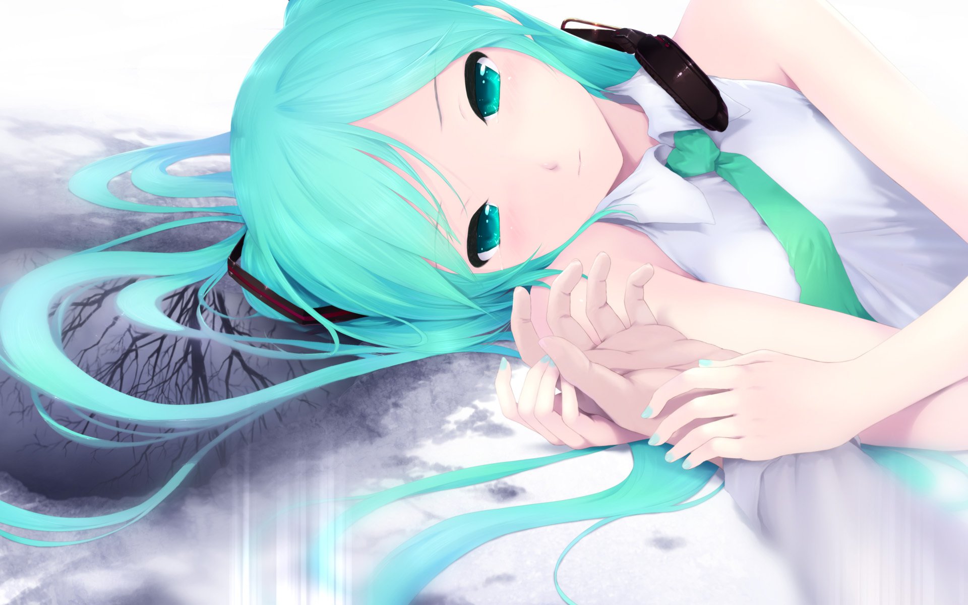 anime vocaloid hatsune miku dziewczyna tapety na pulpit