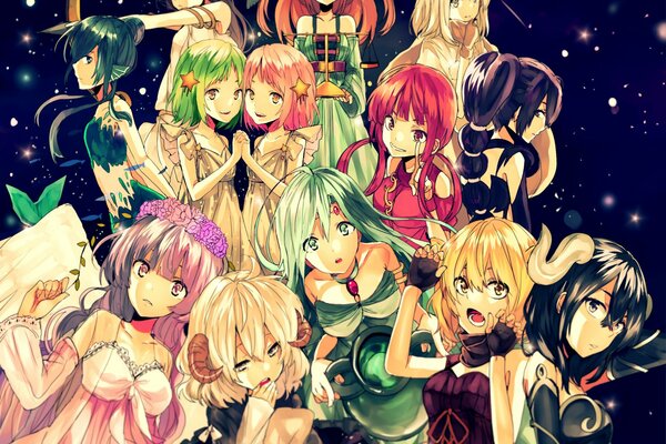 Anime: all zodiac signs in the form of beautiful girls