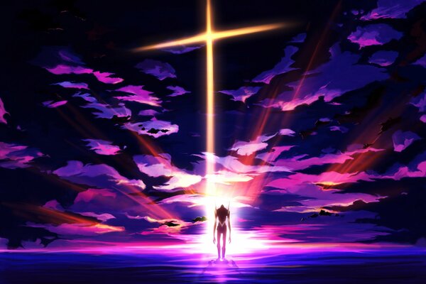 Sztuka z anime Evangelion