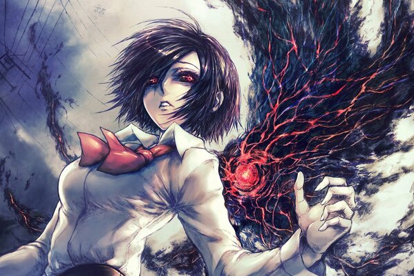 Art depicting Tokyo ghoul