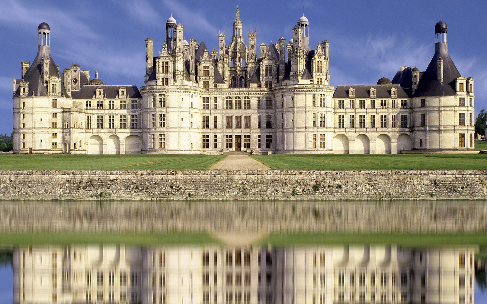 château beau eau réflexion