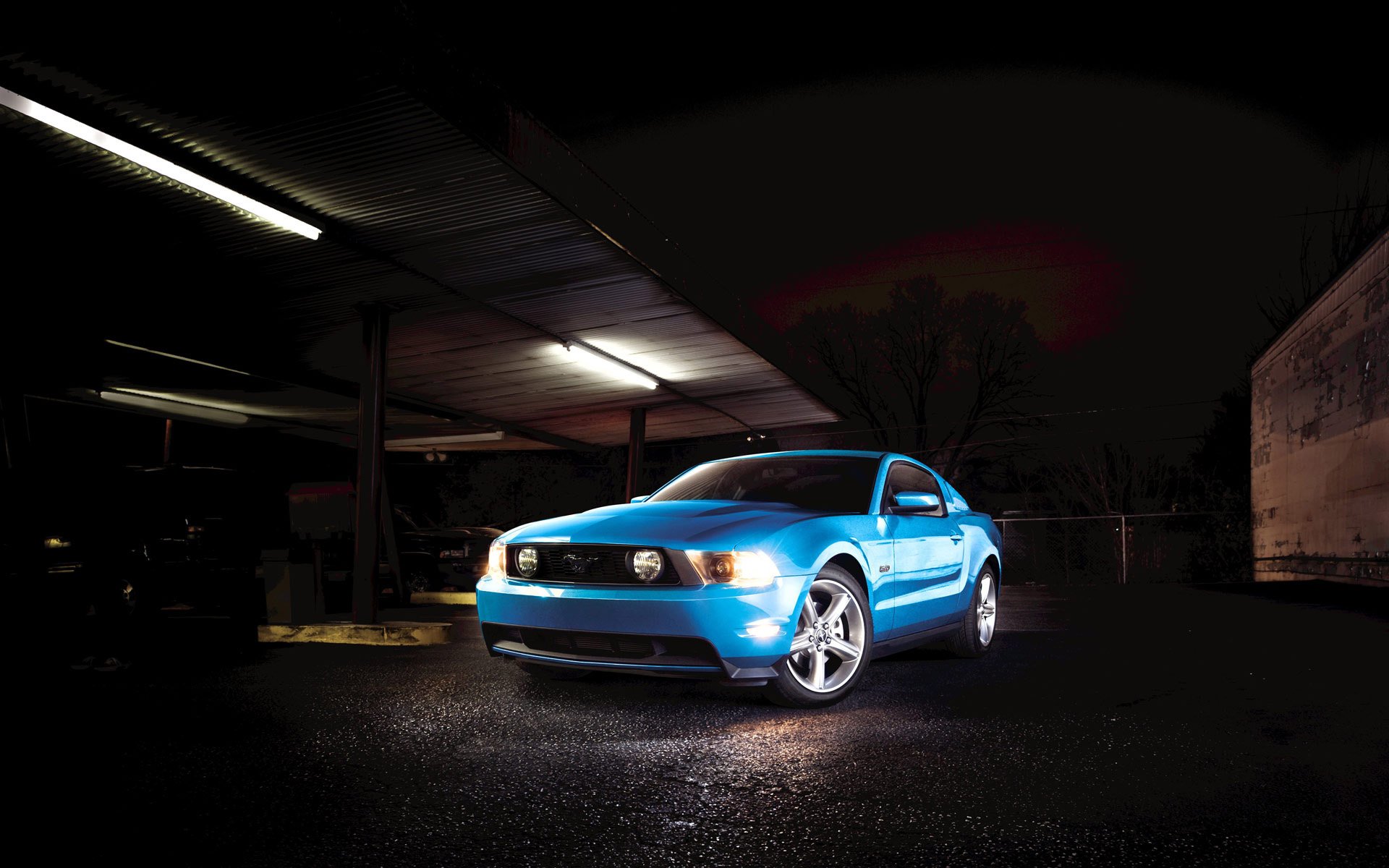 ford mustang coche del músculo garaje