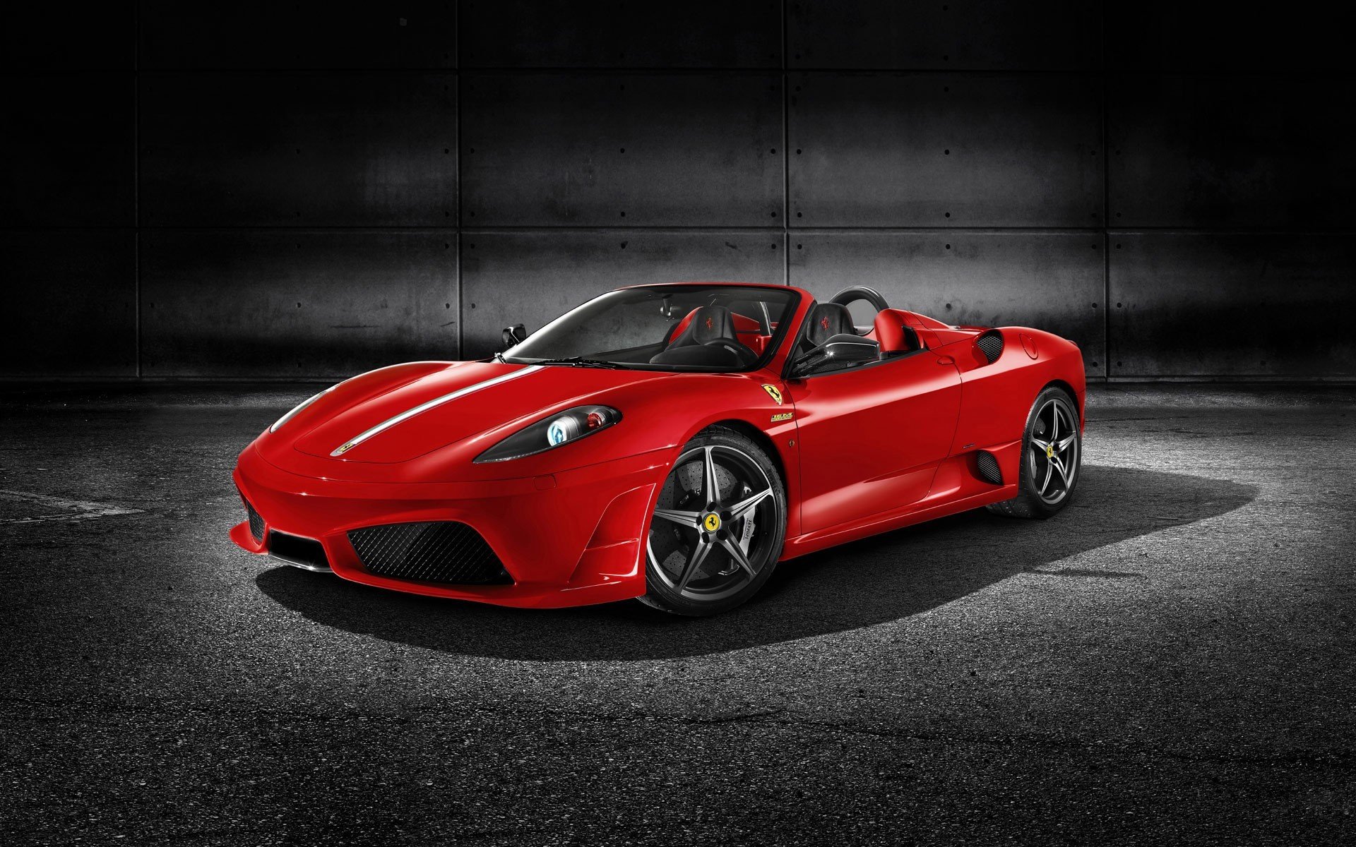 ferrari f430 scuderia-spider red sports car