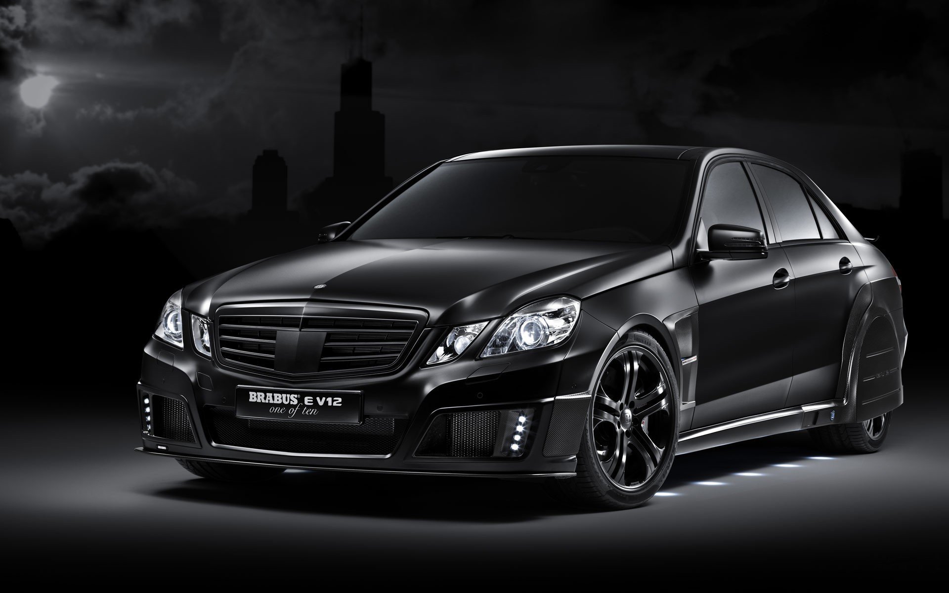 mercedes-benz e v12 brabus tuning noir