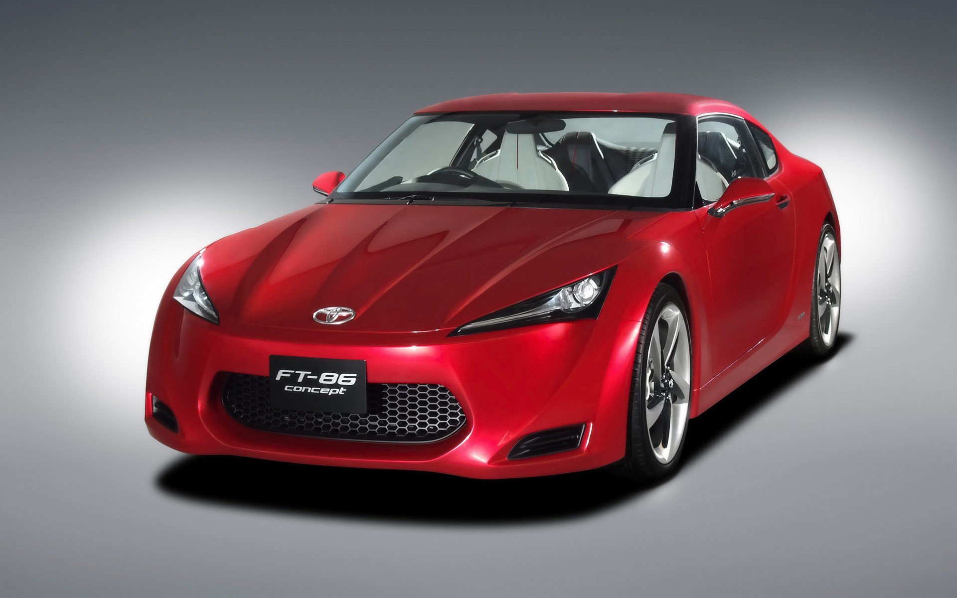 toyota ft-86 concept czerwony