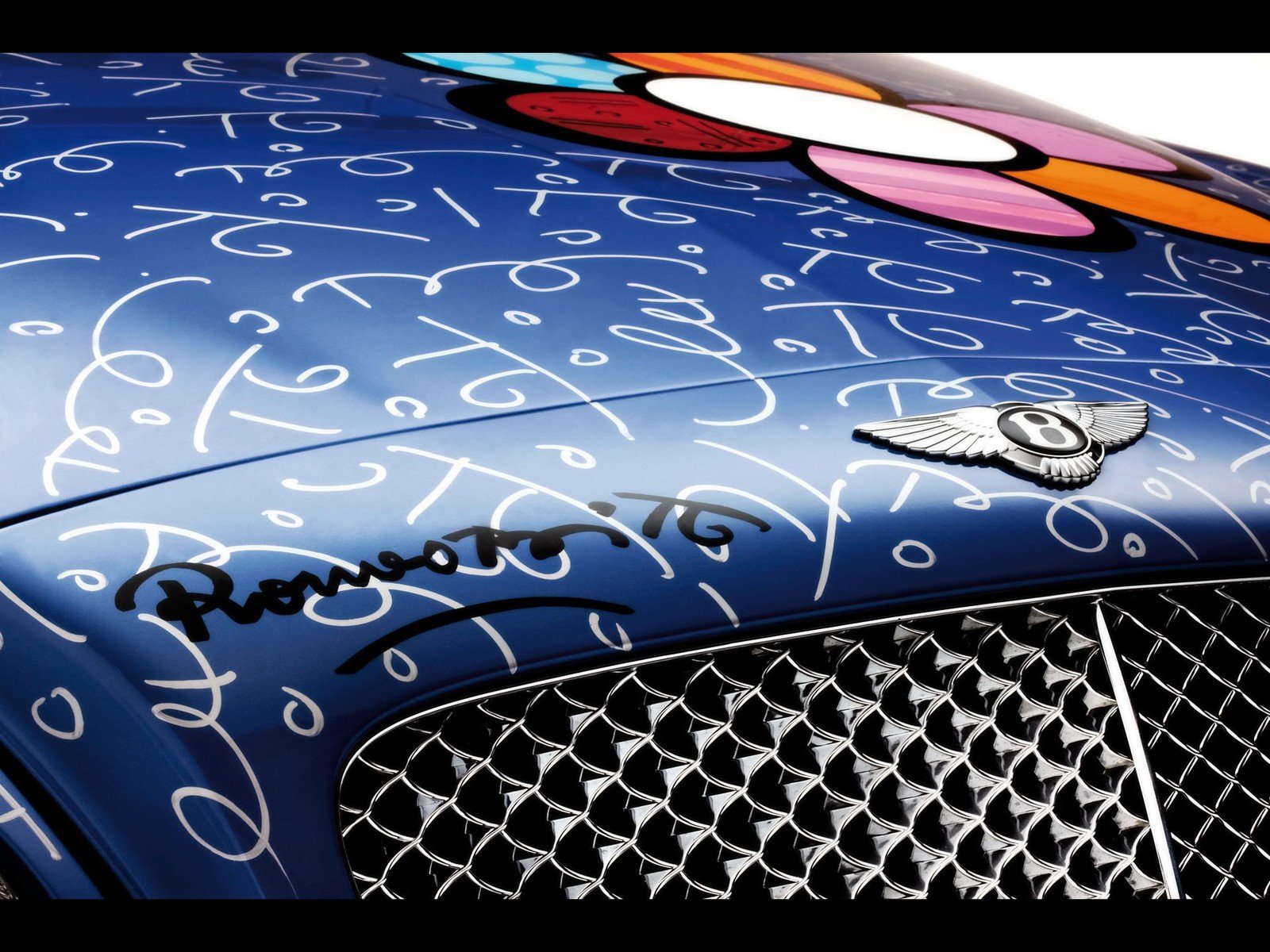 bentley airbrush niebieski