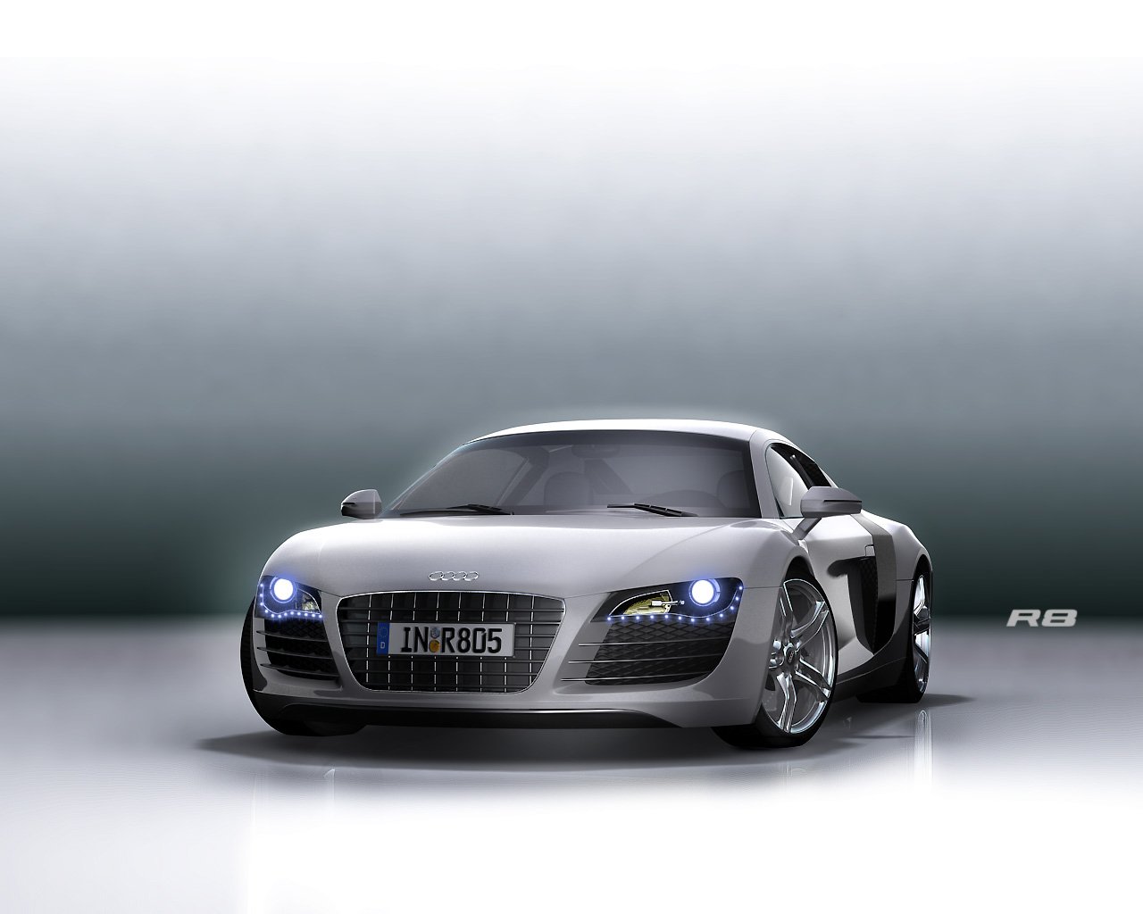 audi audi r8 gris