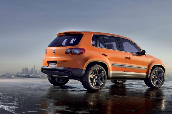 Jeep Volkswagen orange