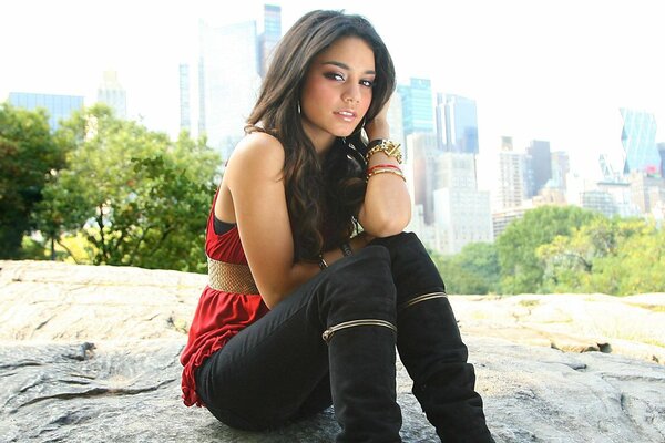 La actriz Vanessa Hudgens hermosa chica