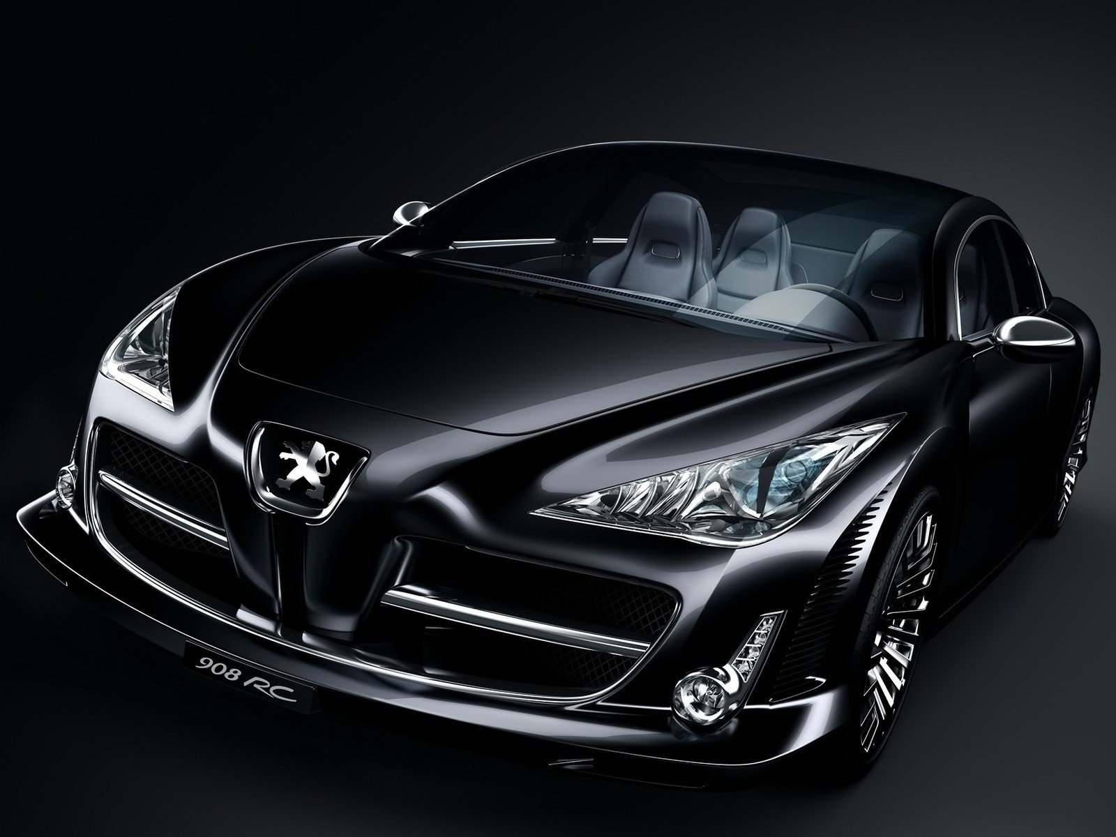 black peugeot concept