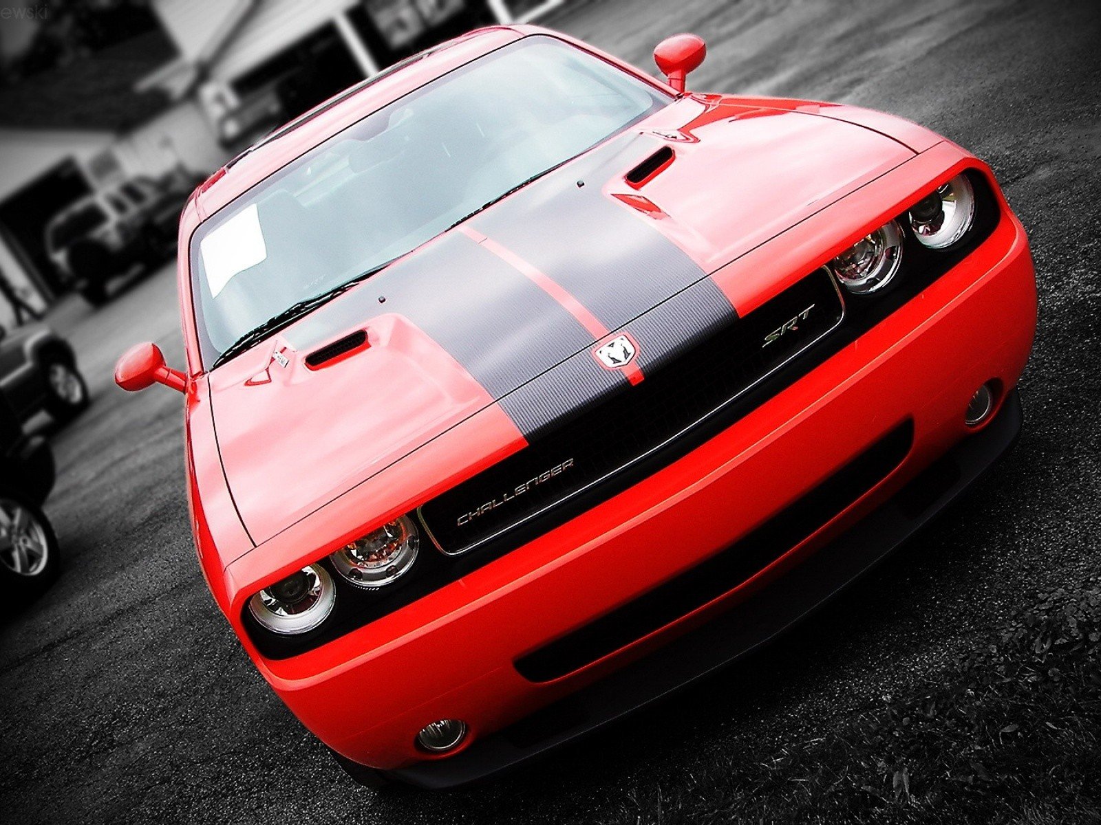 dodge challenger red