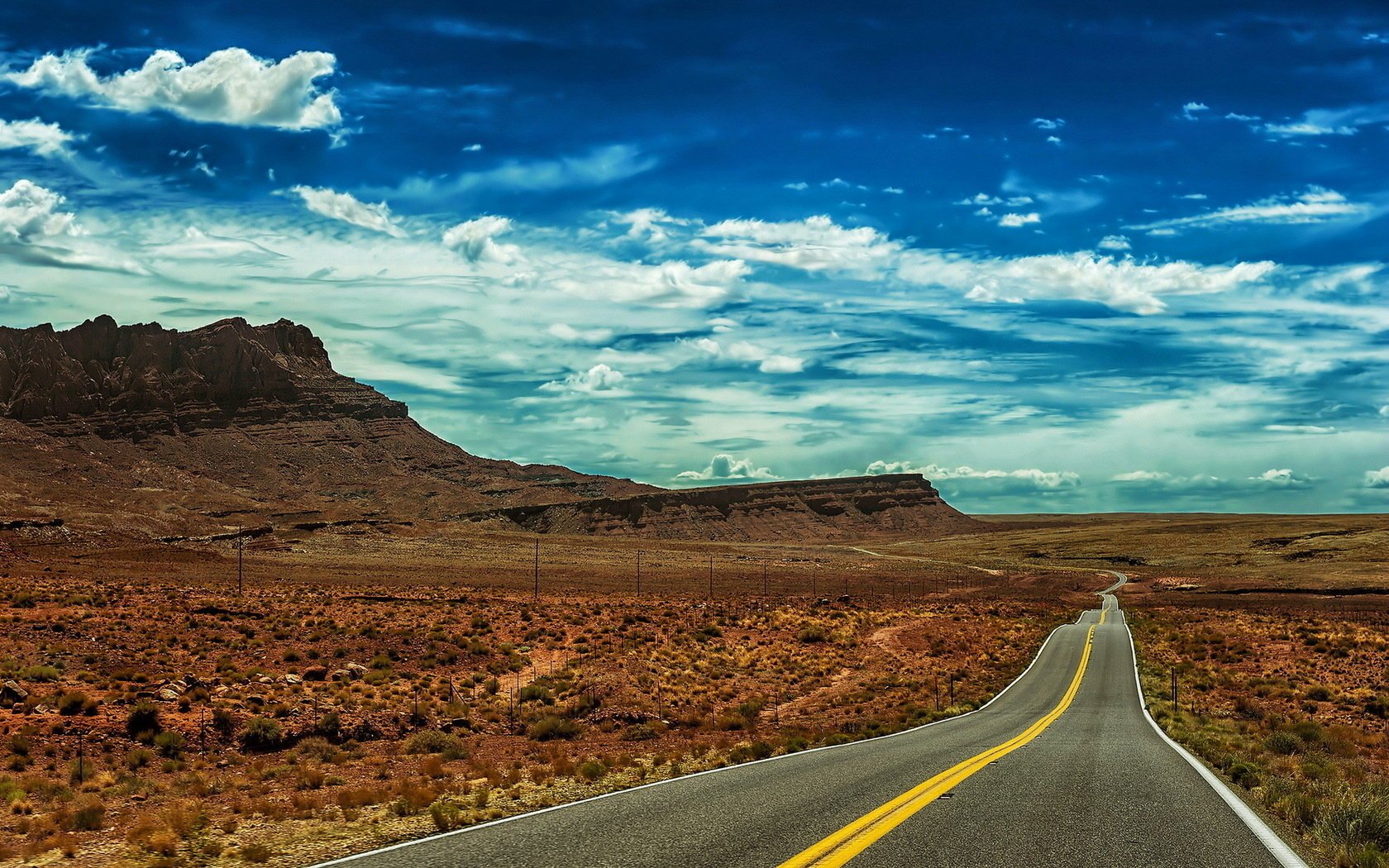 road the sky landscape