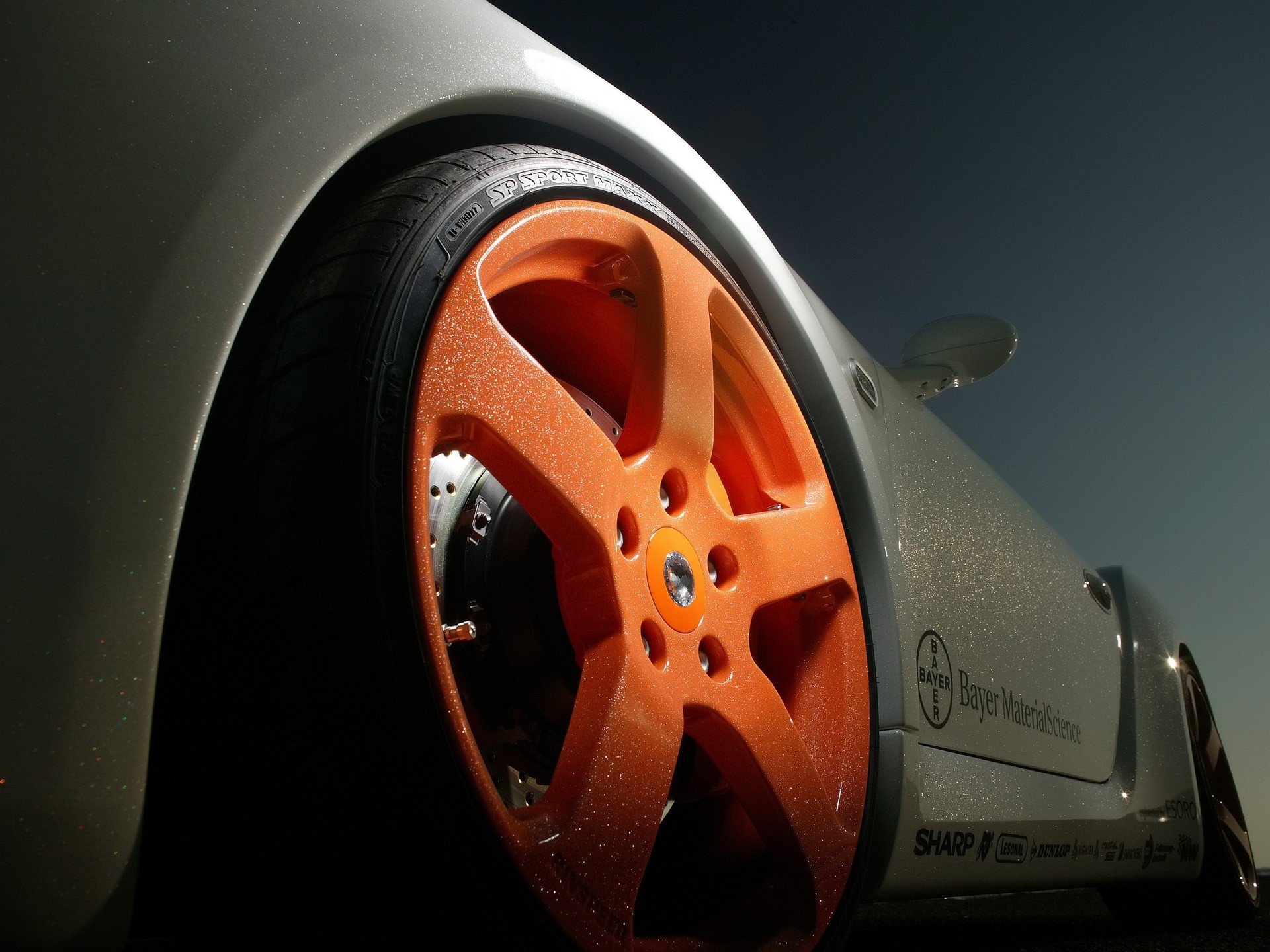 porsche orange wheel