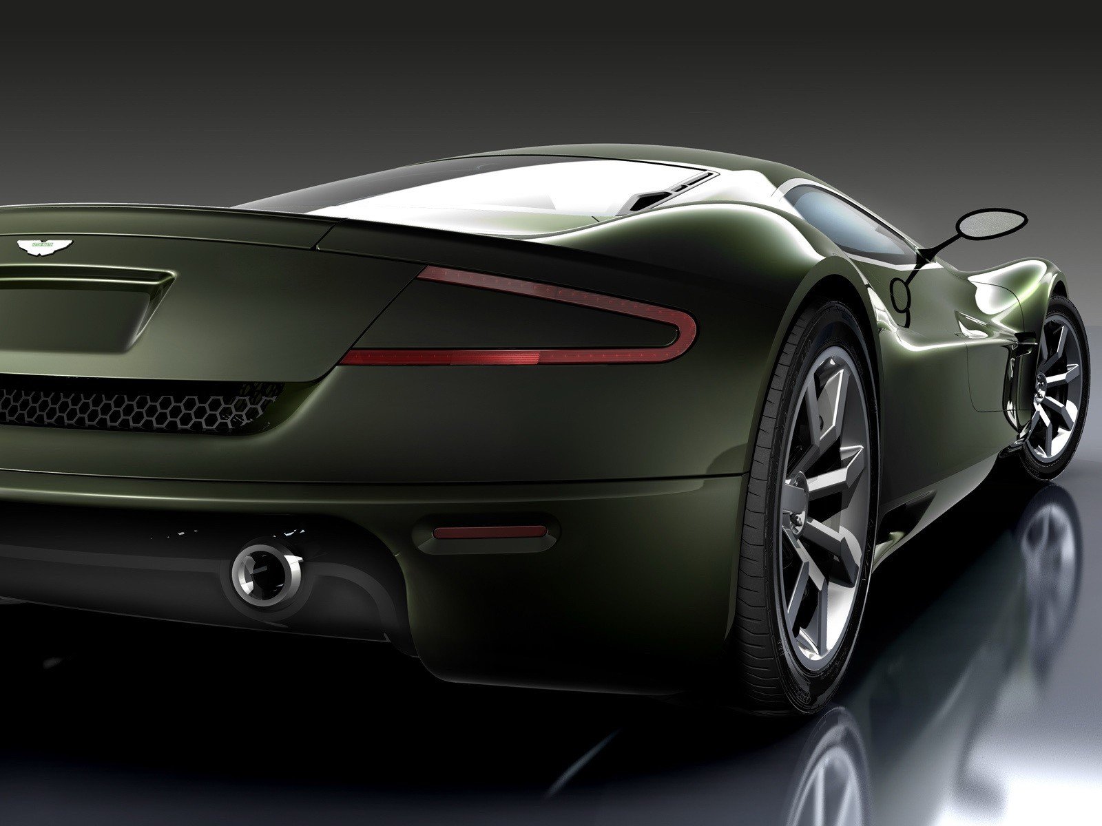 aston martin amv10 concetto auto macchina culo