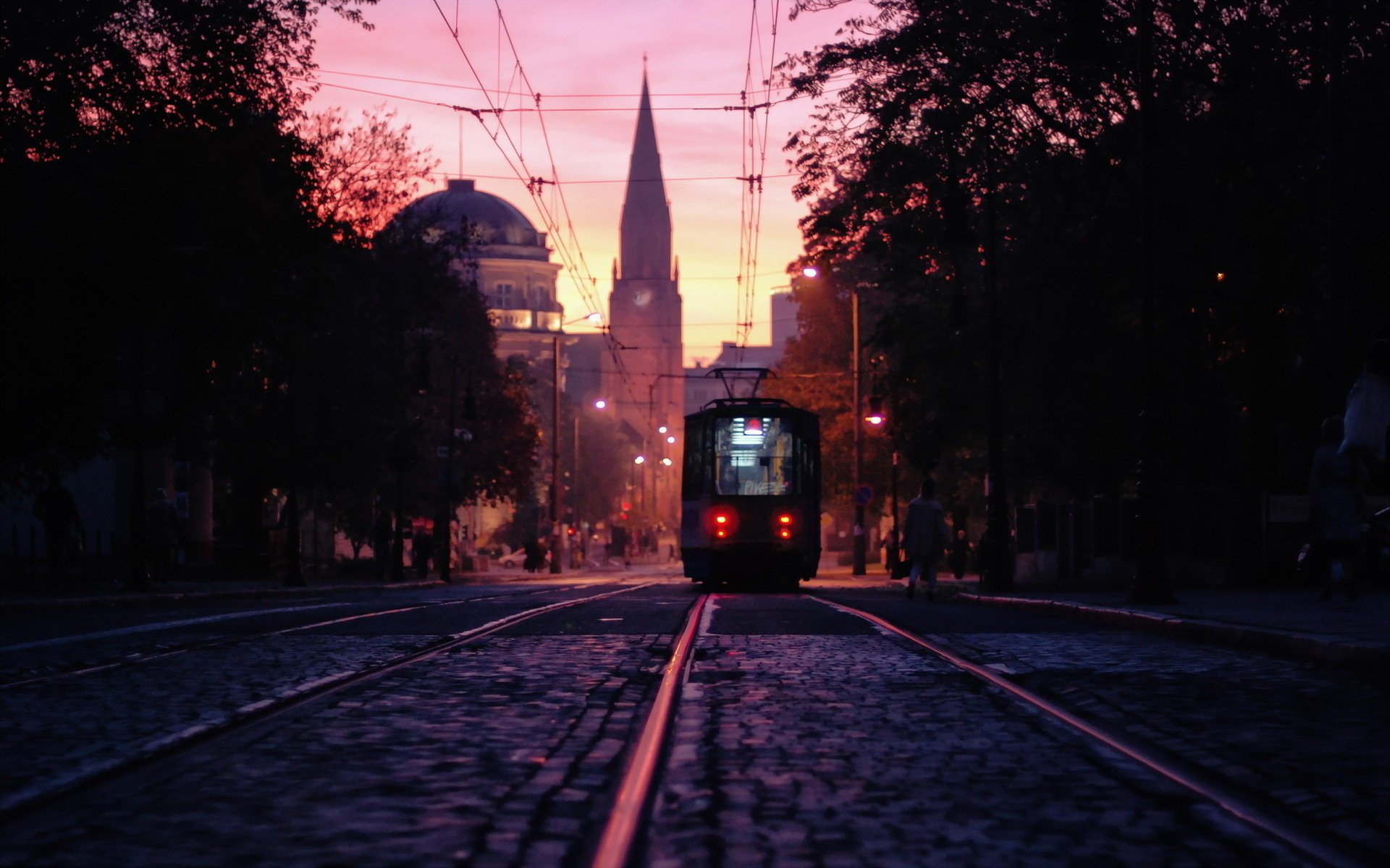 poznań poland city tram