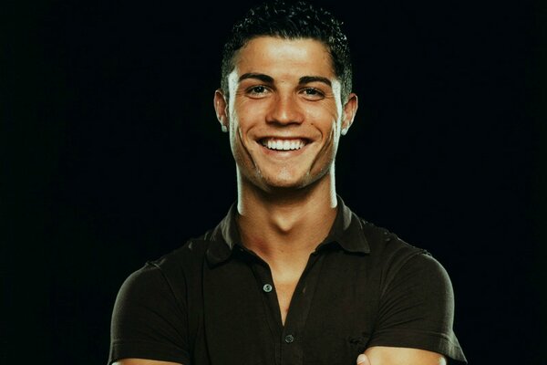 Cristiano Ronaldo looks at the camera