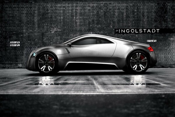 Concepto de Audi negro ingolstandt