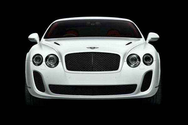 Bentley Continental supersportcar bianco