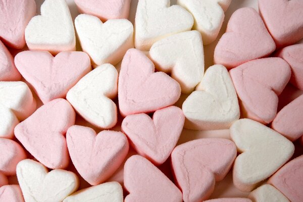 Cuori dolci. Marshmallow romantico