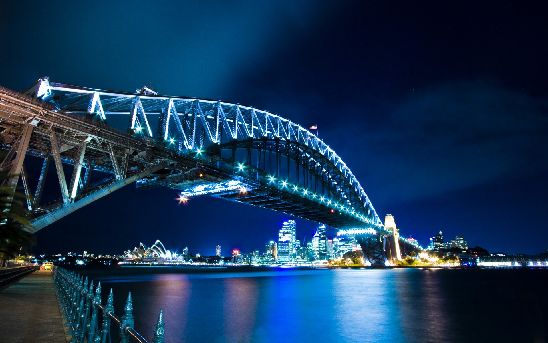 puente luces sydney casa agua