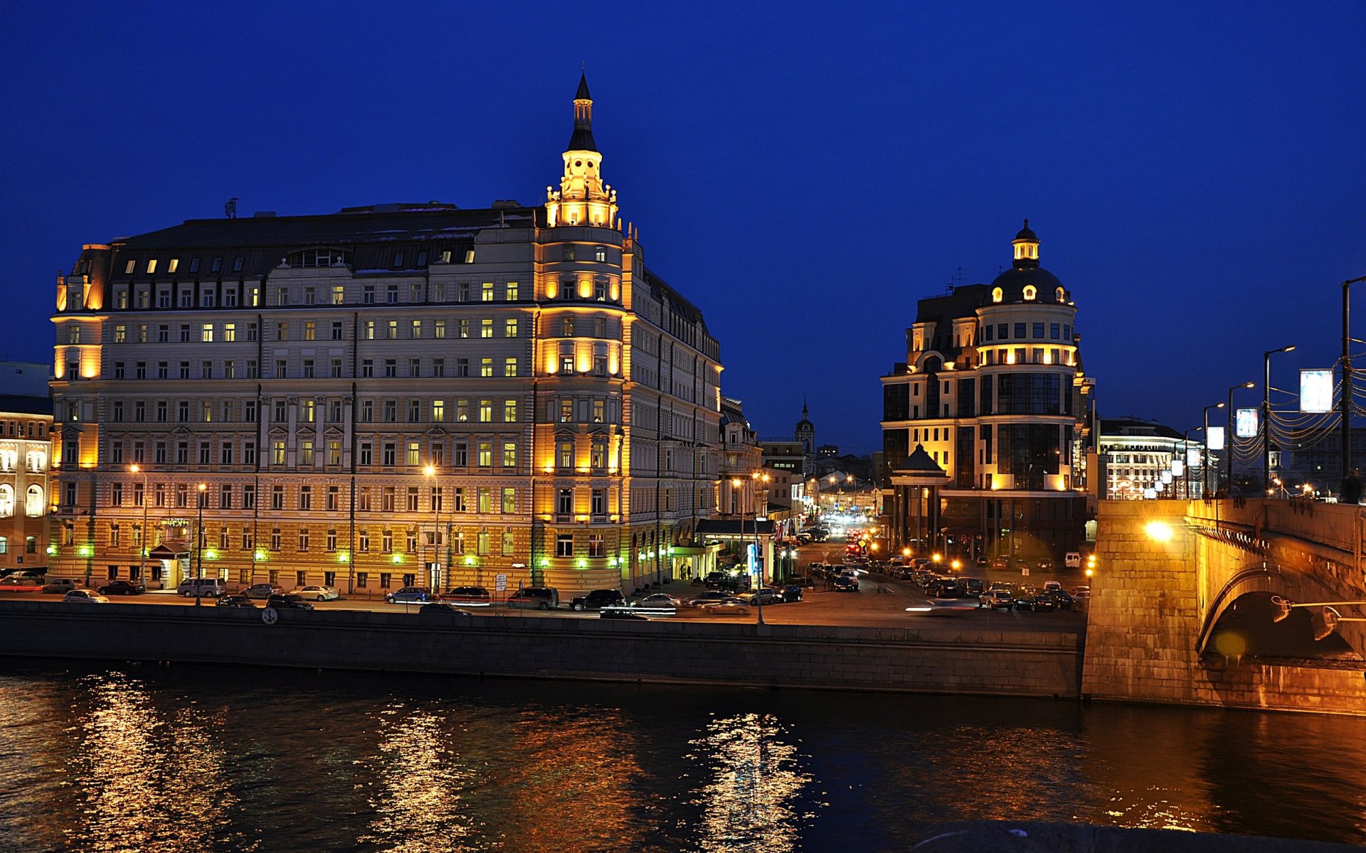 gebäude lichter promenade