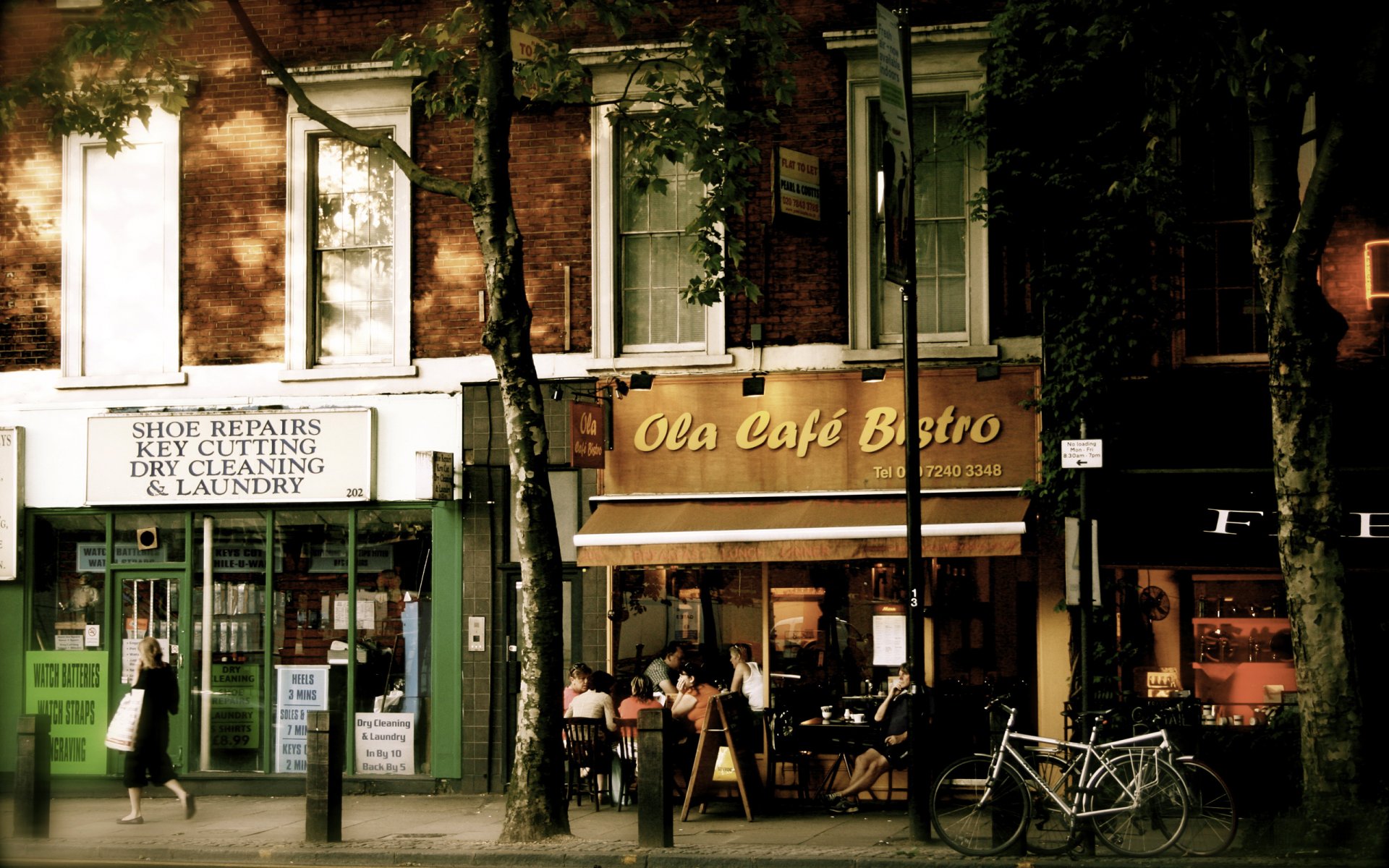 on the shaftsbury london england street cafe