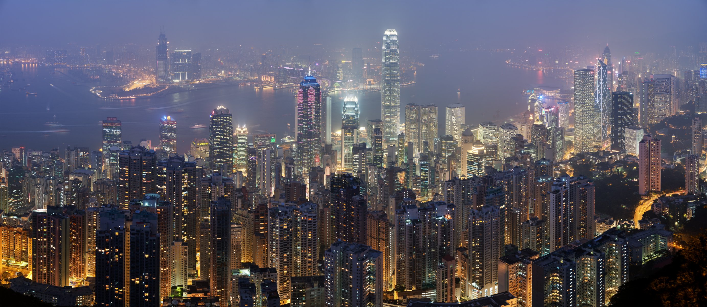 hongkong landschaft wolkenkratzer